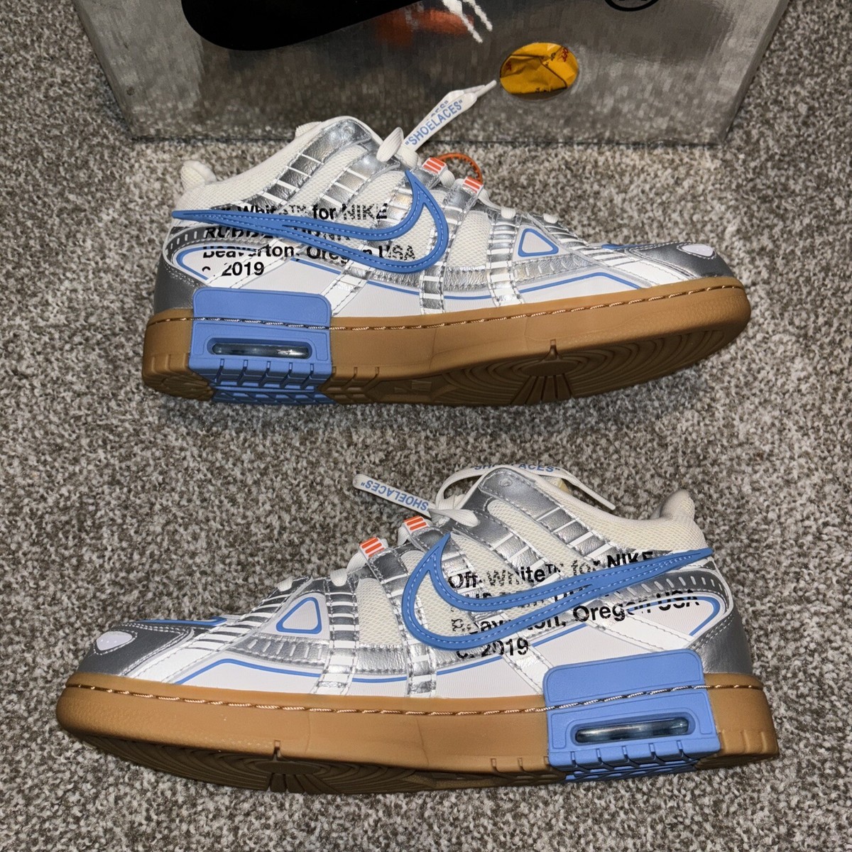 Size 11.5 - Nike Off-White x Air Rubber Dunk University Blue NIB