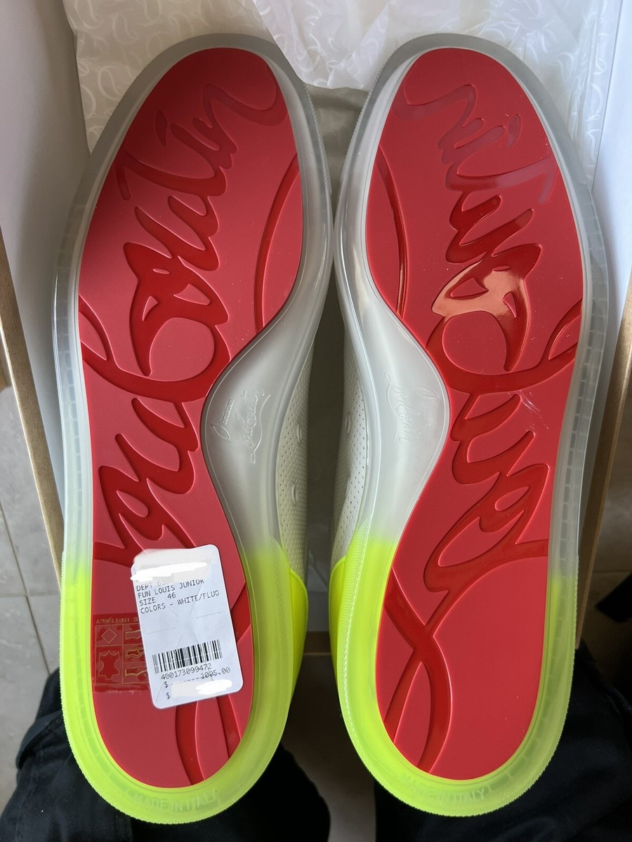 Christian Louboutin New $1,095 Spikes Sneakers Shoes Trainers 46