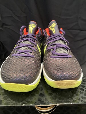 Nike Zoom Kobe VI 6 Supreme Chaos Joker Ink Volt White Size 12 DS