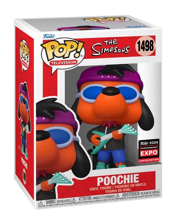 Funko Pop! Poochie 2024 C2E2 Shared Exclusive Simpsons + Protector