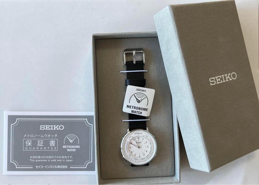 SEIKO METRONOME WATCH monotone Standard Line SMW006A WITH BOX New