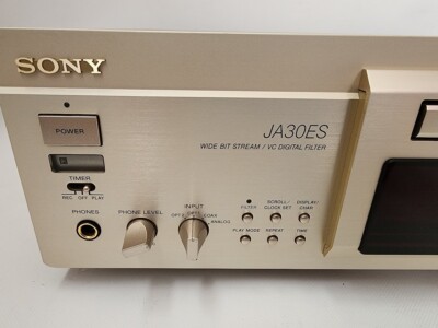 SONY MDS-JA30ES MD MiniDisc Deck Tested Working | eBay