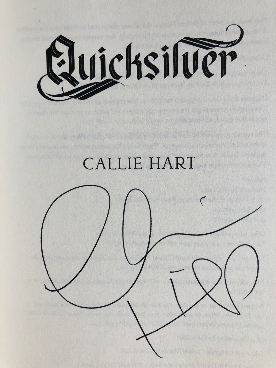 SIGNED Quicksilver (Fae & Alchemy #1) by Callie Hart (2024, Trade