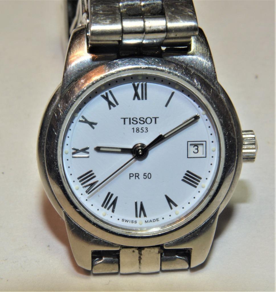 Auth Tissot 1883 PR 50 Swiss women quartz date watch J326/426K