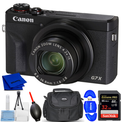 Canon PowerShot G7 X Mark III Digital Camera (Black) 3637C001