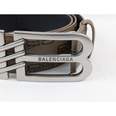 Balenciaga BB Signature Belt 40 BB Monogram in Beige / Brown BNWB