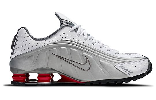 Nike Shox R4 Metallic Silver Comet Red 2018 BV1111-100 | eBay