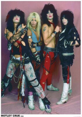 MOTLEY CRUE POSTER IN 1984 VINCE NEIL NIKKI SIXX NEW 24x33 FREE