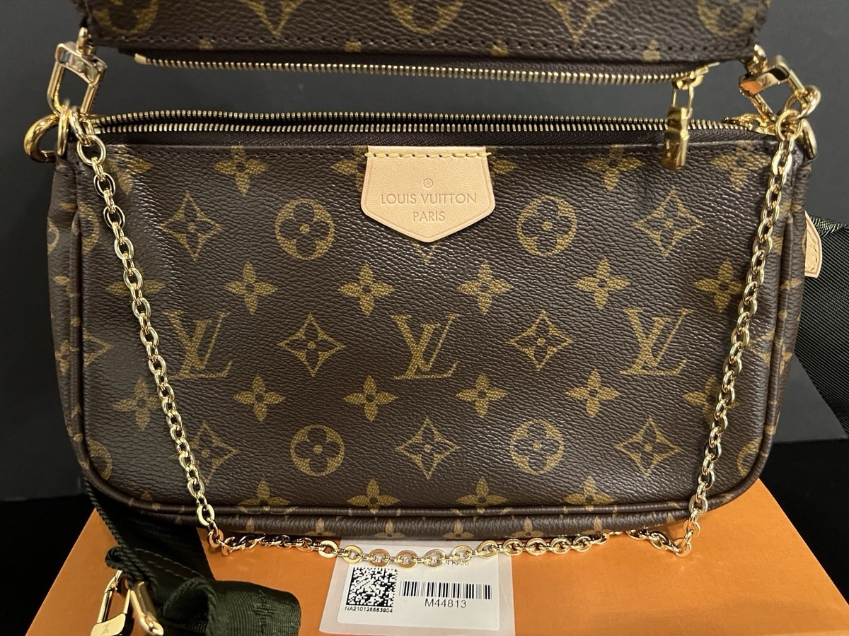 Louis Vuitton Multi Pochette Accessoires Crossbody Medium Khaki