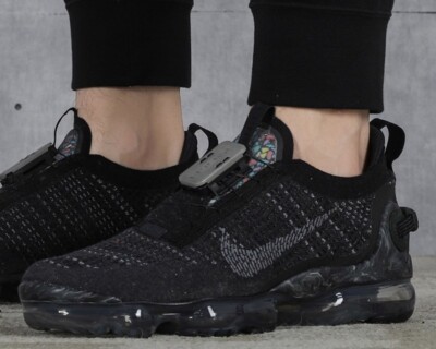 🔥Nike Air Vapormax 2020 Flyknit Black Dark Grey Mens size 7