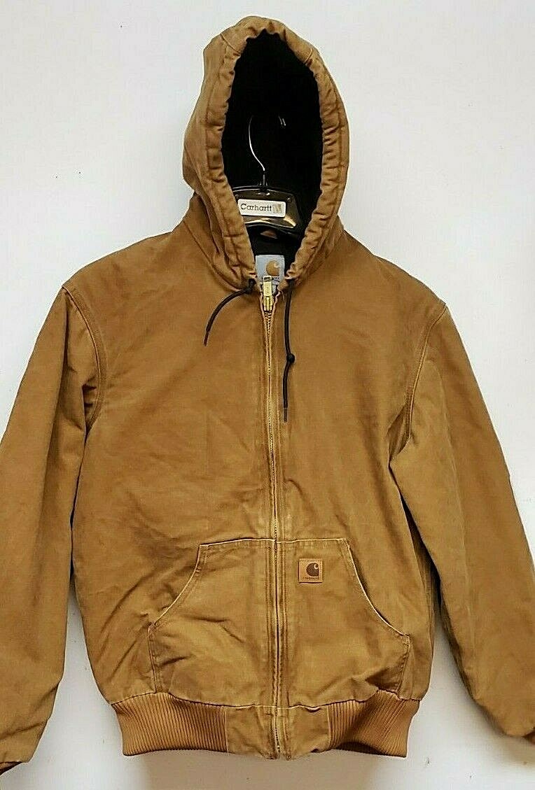 Carhartt J130-211 BROWN SANDSTONE QUILTED FLANNEL-LINED ACTIVE