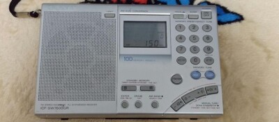 Sony ICF-SW7600GR AM/FM Radio Silver Good | eBay