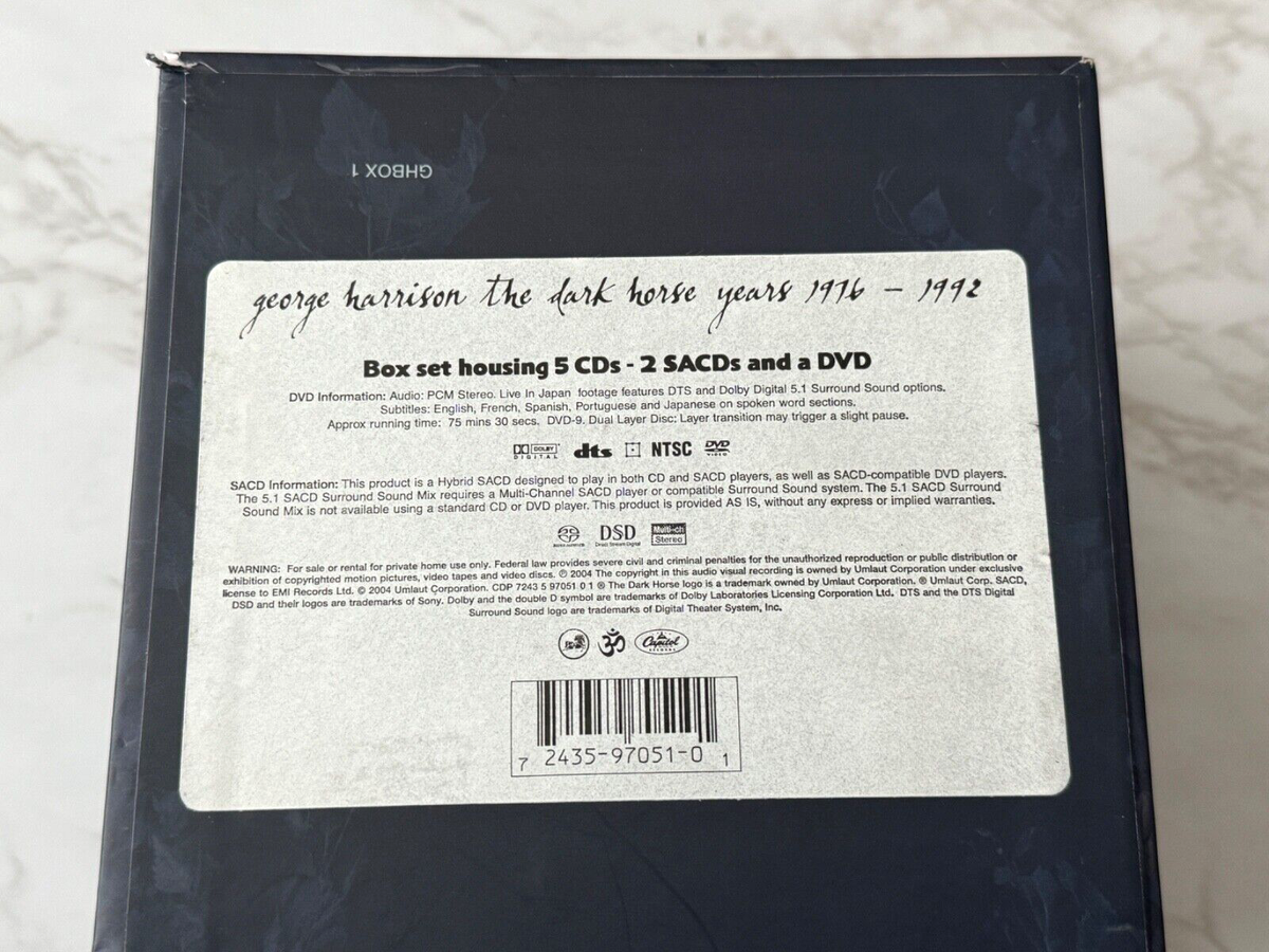 George Harrison The Dark Horse Years 1976-1992 7 CD/DVD BOX SET