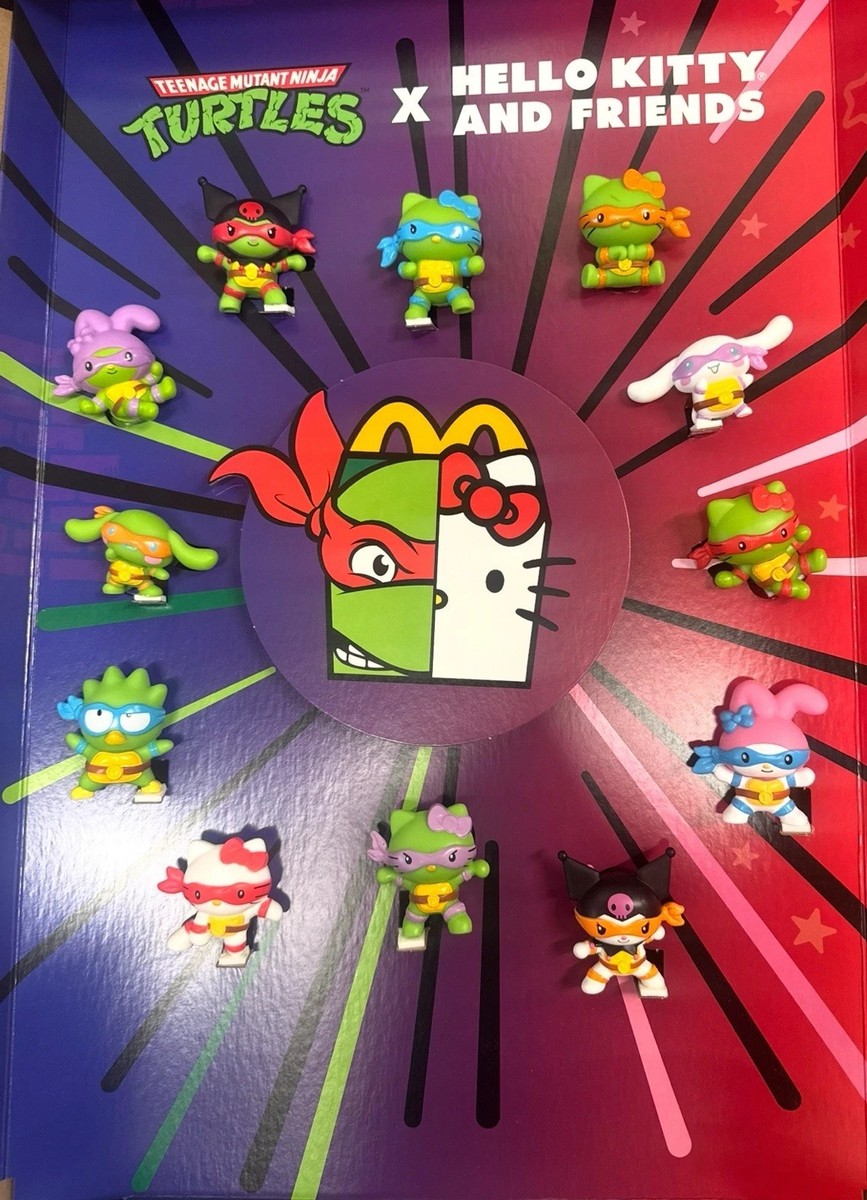 2025 Sanrio MY MELODY Ninja Turtles Mc DONALDS Hello Kitty Happy