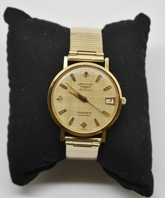 1966 Longines 5 Star Admiral 18K Gold Automatic Wristwatch