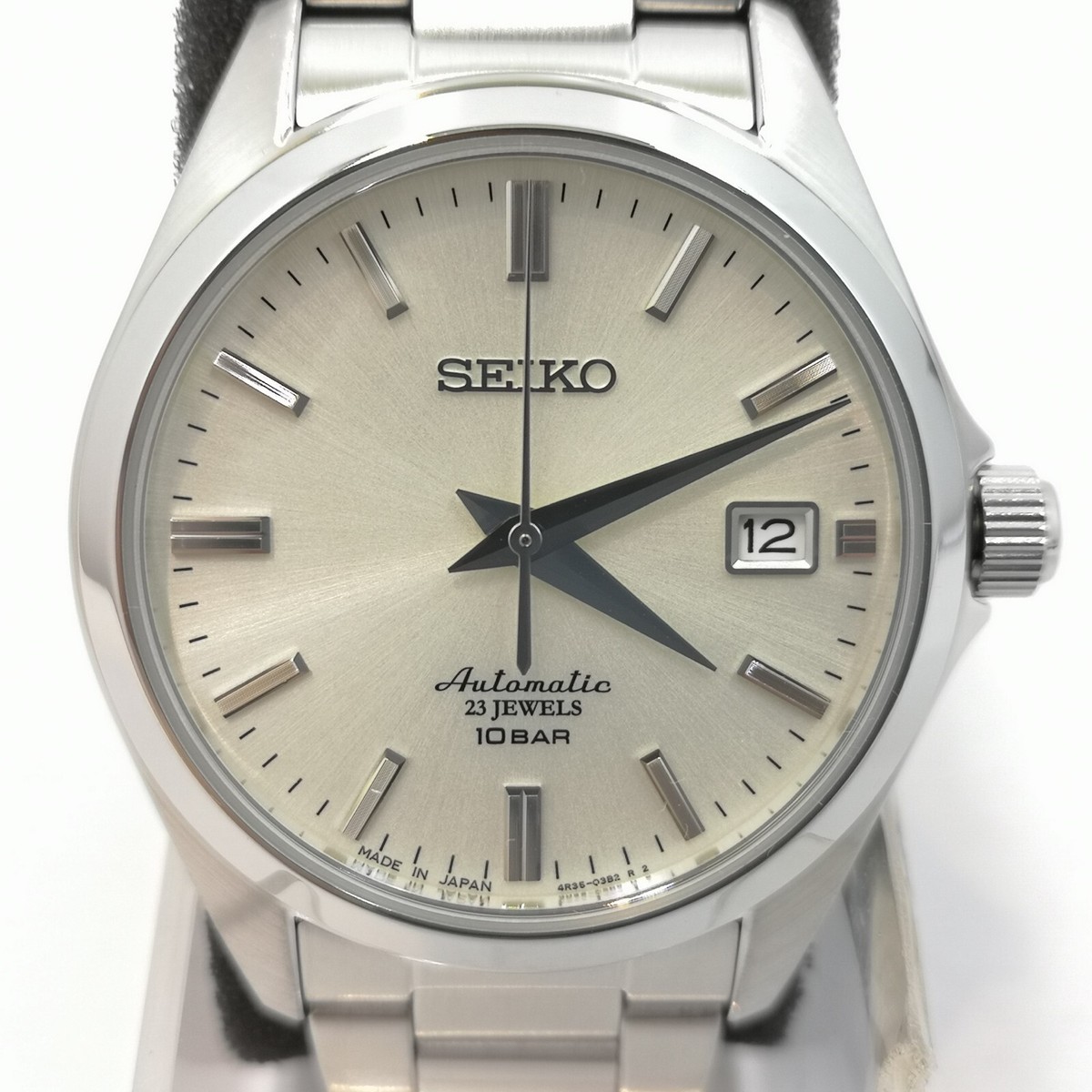 SEIKO SZSB011 White Shop Model Mechanical Wrist Men's Watch New in