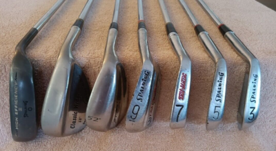 TZ GOLF - VINTAGE SUNDAY SET Spalding BLADES 3,5,7,9, Irons 52*,58