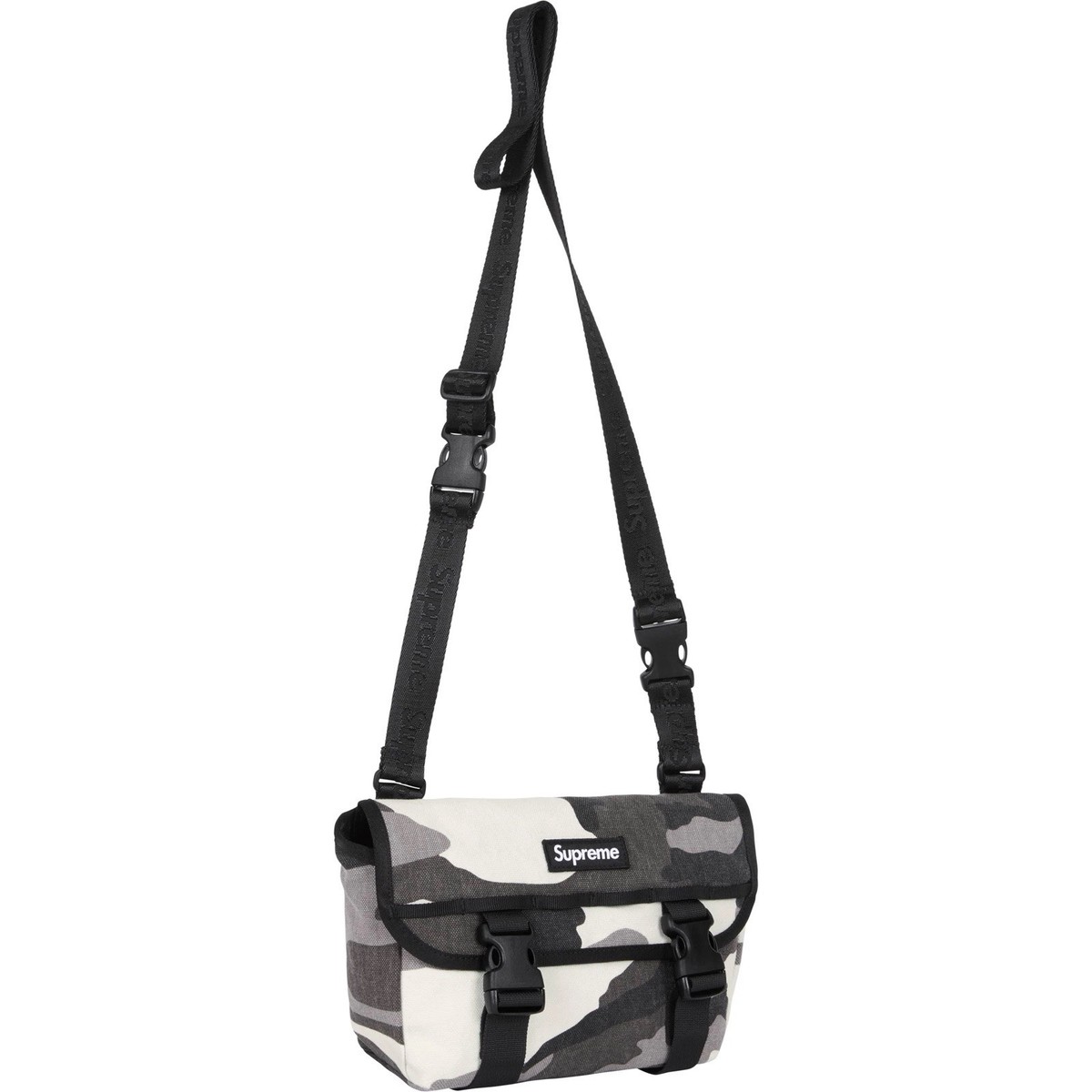 Supreme Mini Messenger Bag in Snow Camo SS25 Water resistant