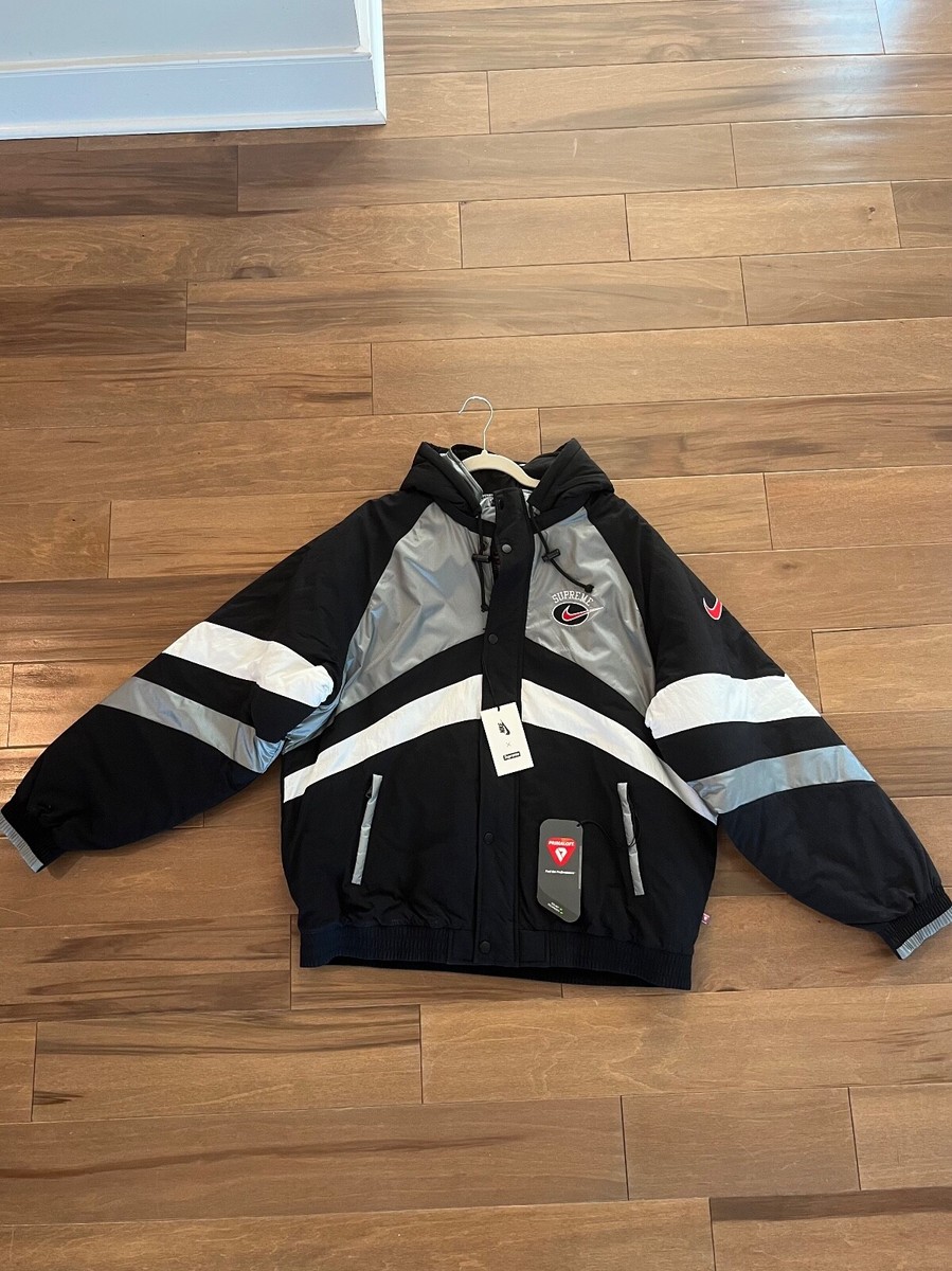 Supreme Nike Hooded Sport Jacket Silver Men's L SS19 - New With