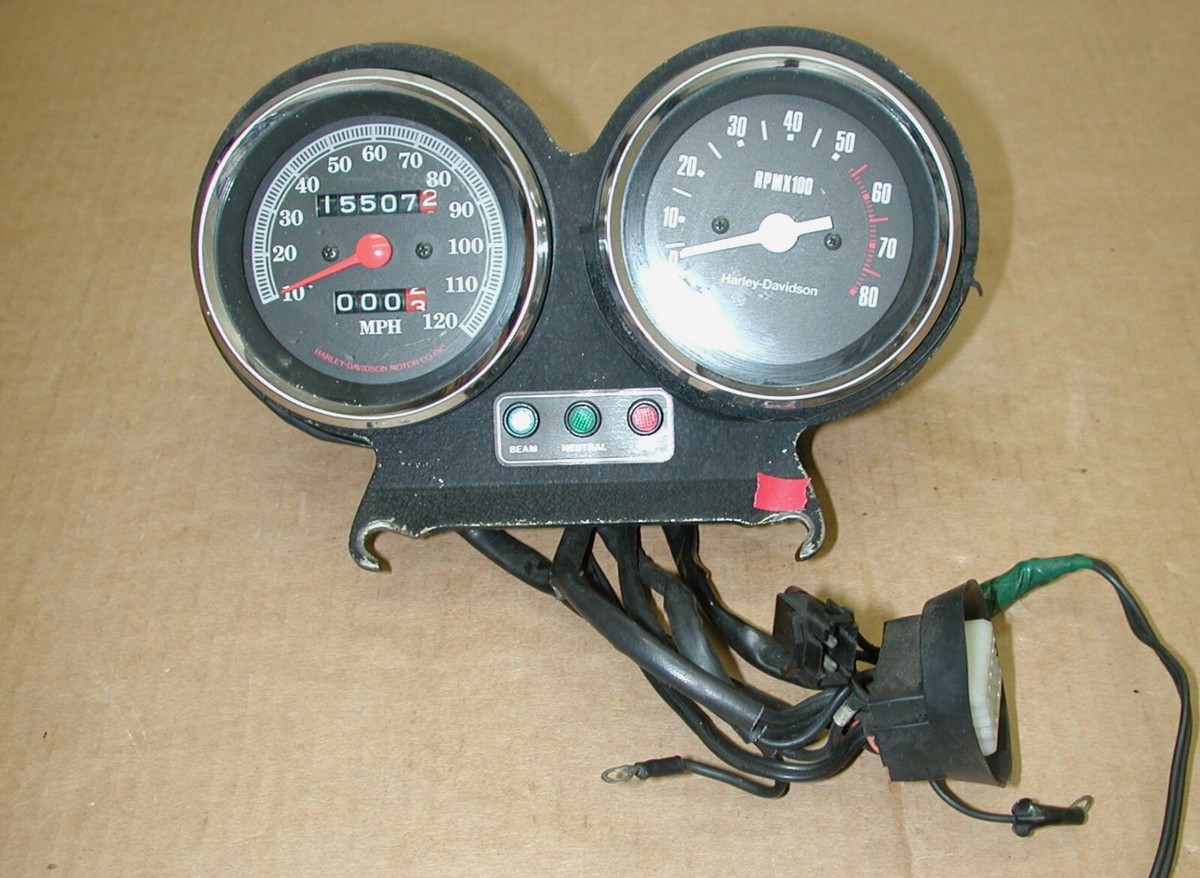 Vintage HARLEY DAVIDSON Sportster XL FXR OEM Speedometer