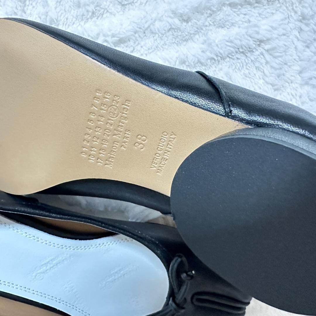 Maison Margiela Tabi Ballet Flats Shoes Size 38 Split Toe Leather