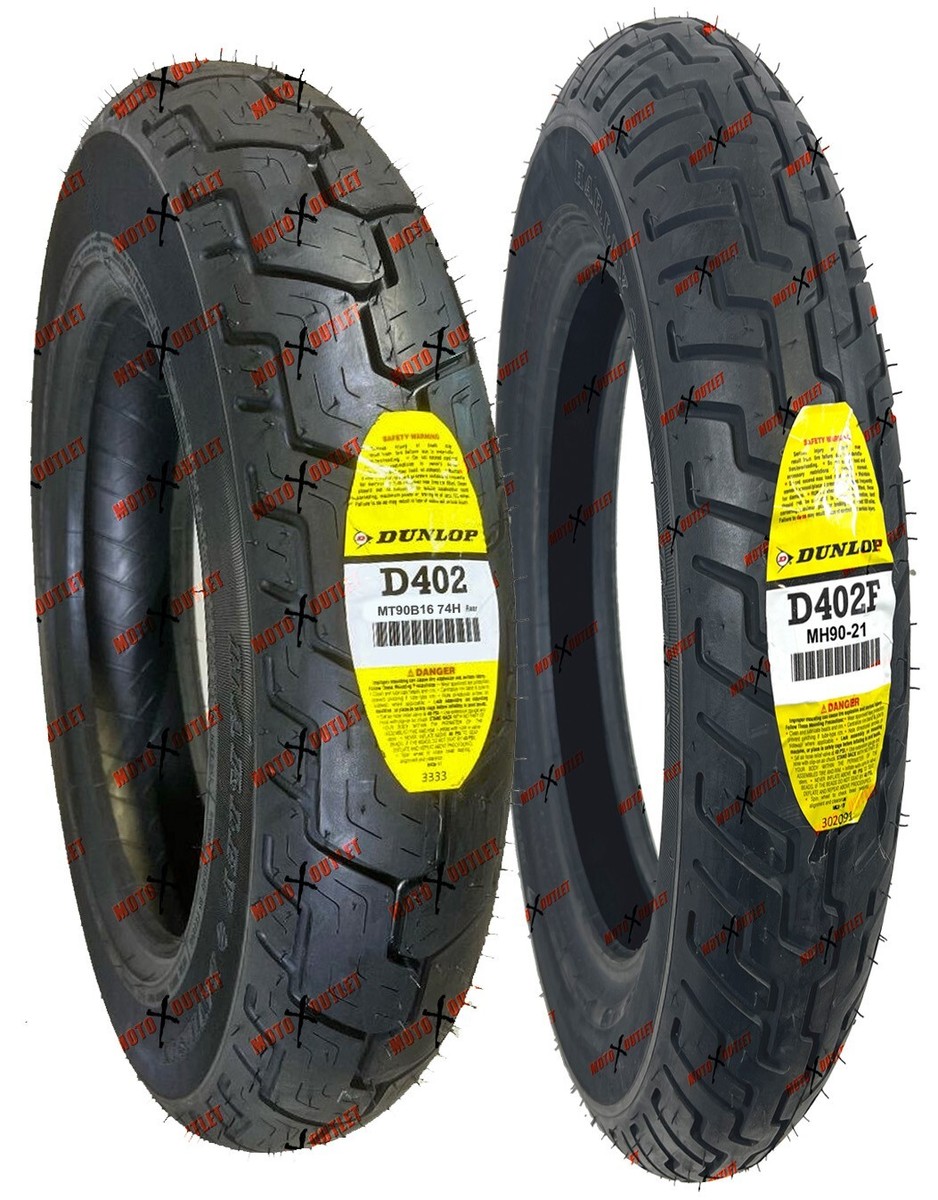 Dunlop D402 MH90-21 MT90B16 Front Rear Motorcycle Tire Set Harley