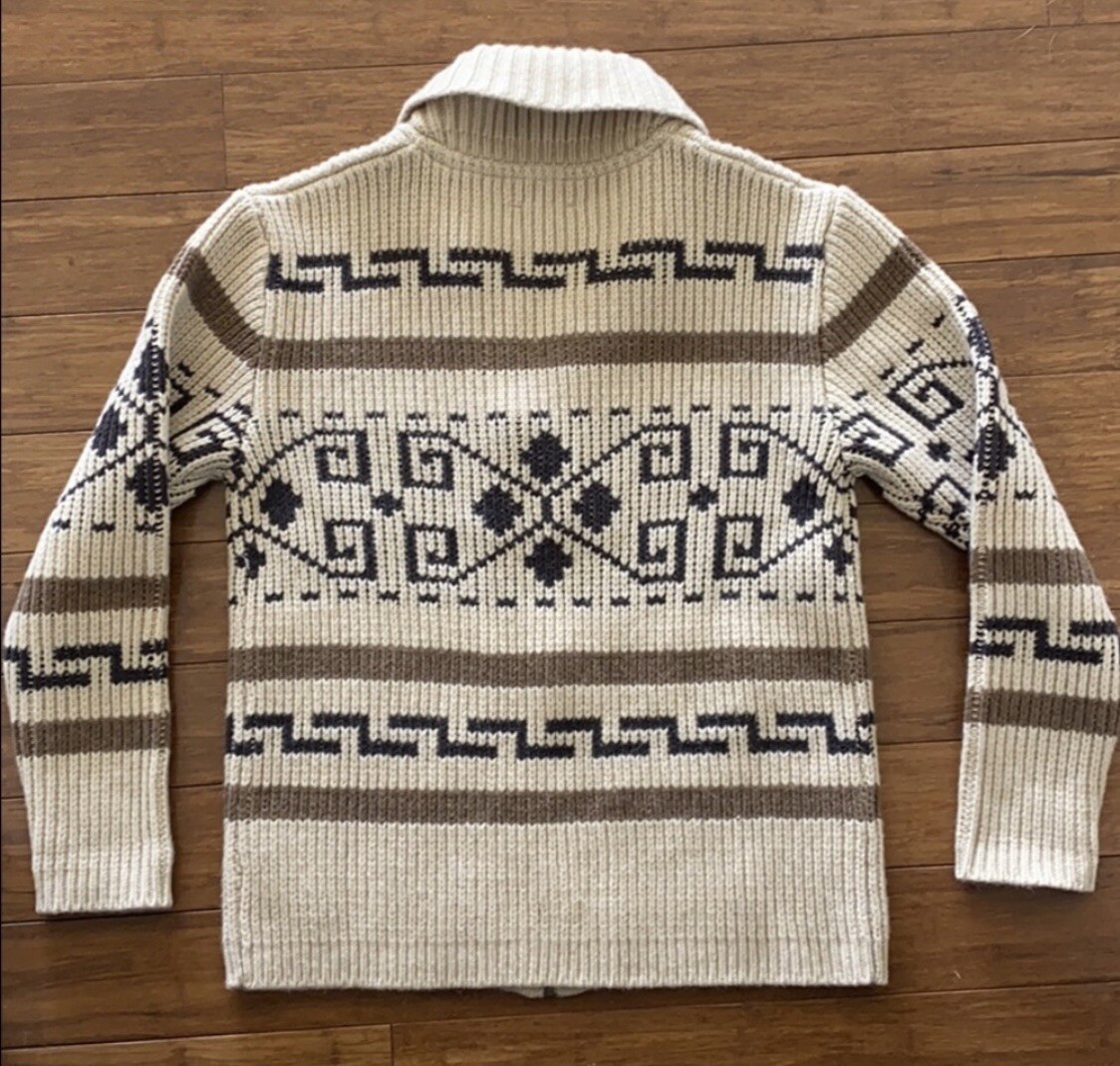Pendleton Westerly Big Lebowski Cowichan Zip Wool Dude Sweater