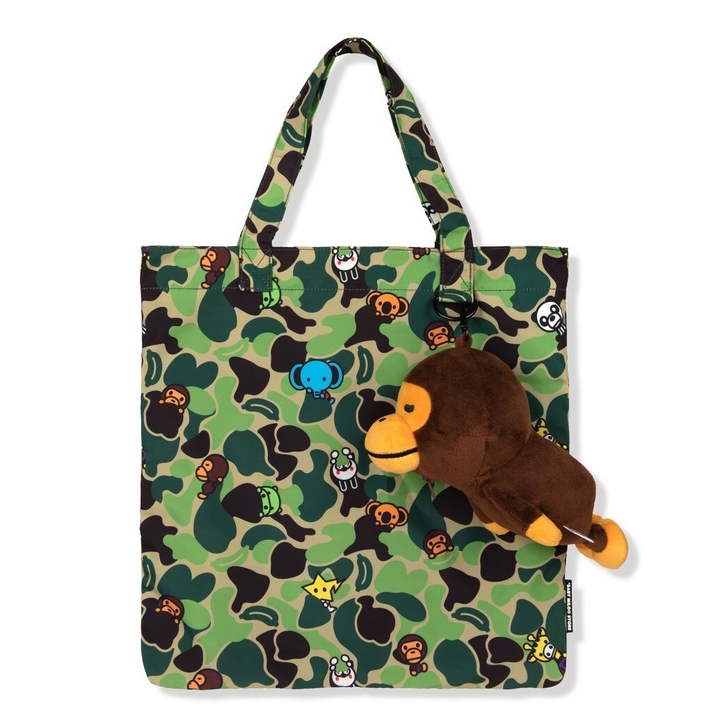 A BATHNIG APE BABY MILO STORE BABY MILO PLUSH DOLL RECYCLE TOTE