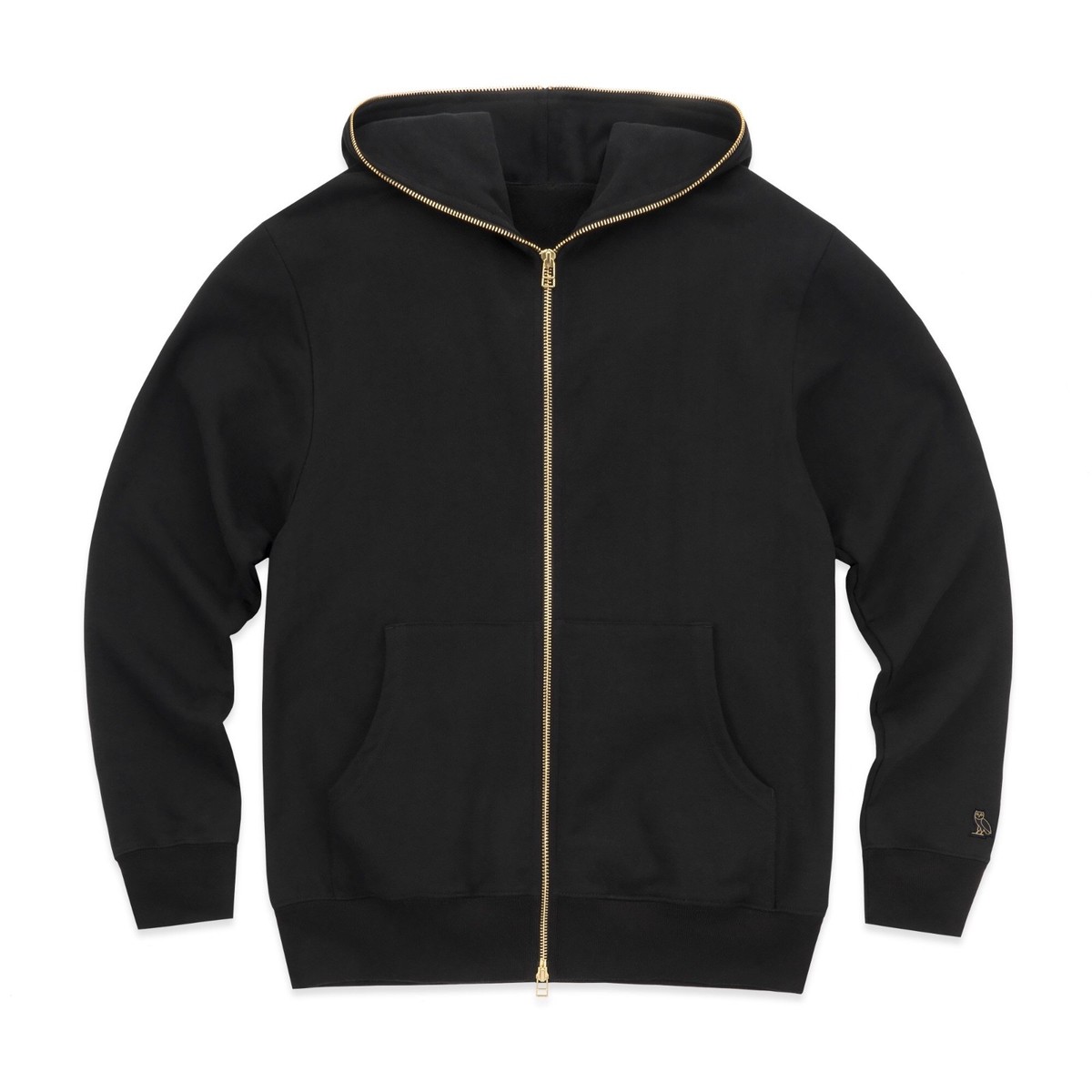 NEW October's Very Own OVO Marigold Full Zip Hoodie Black MEDIUM