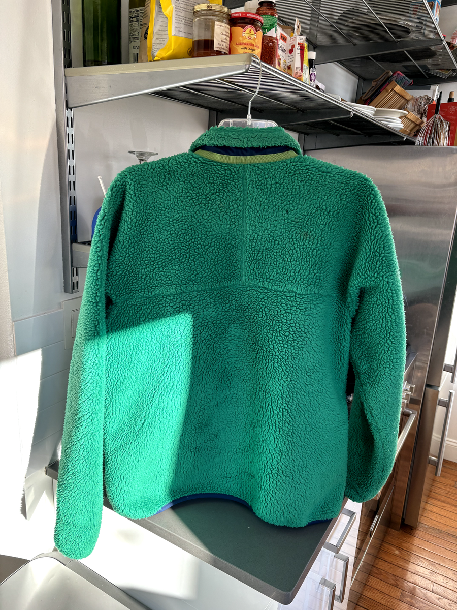 VTG Patagonia Retro X Deep Pile Fleece Full Zip Jacket Gingko