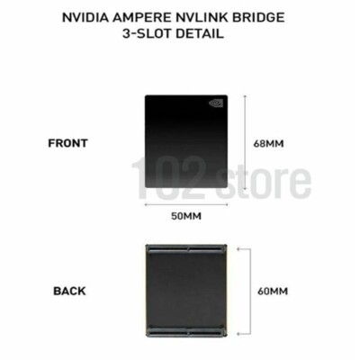 NVIDIA AMPERE NVLINK BRIDGE 3-SLOT for RTX A6000 RTX A5000
