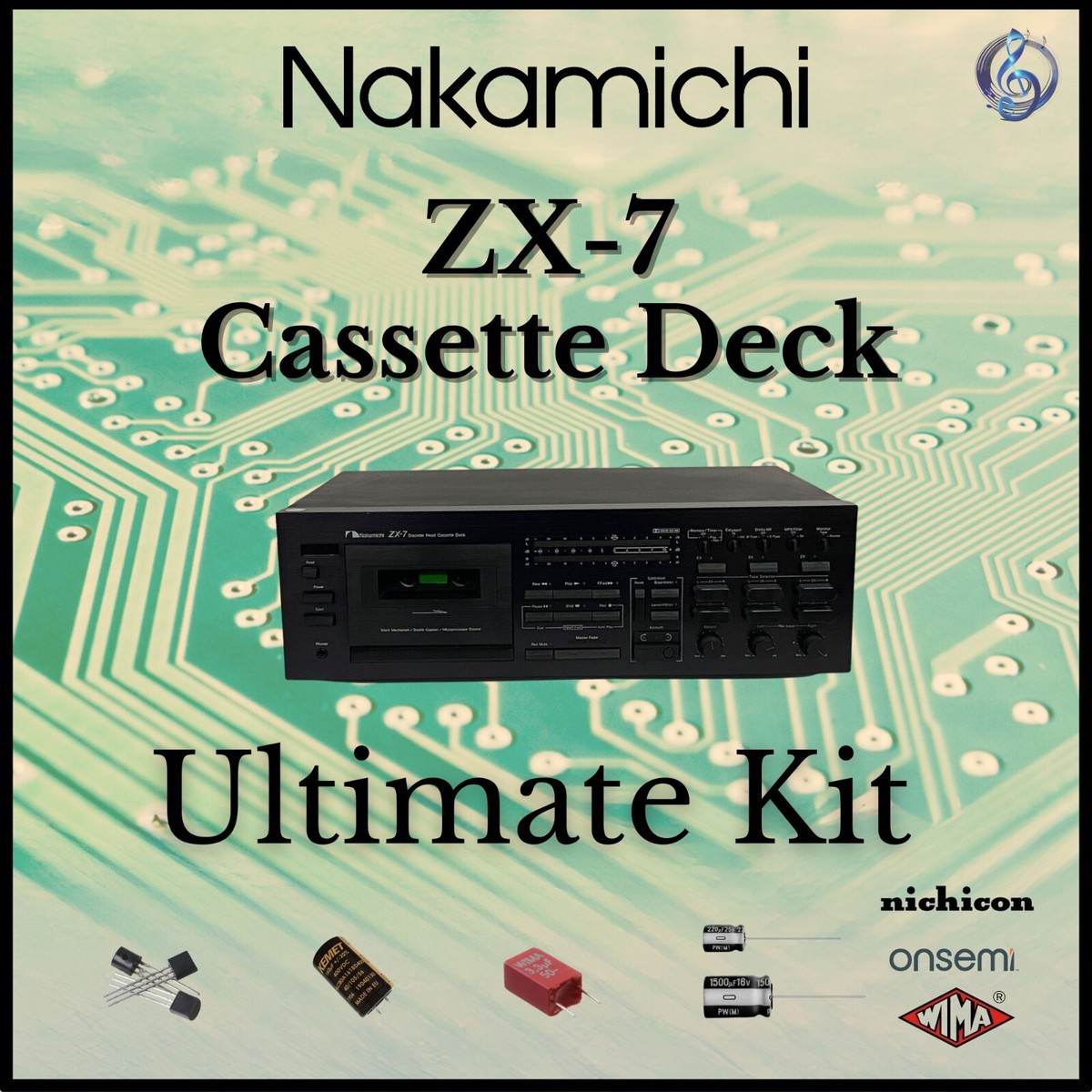 Nakamichi ZX-7 Cassette Deck Ultimate Upgrade Kit Genuine Parts