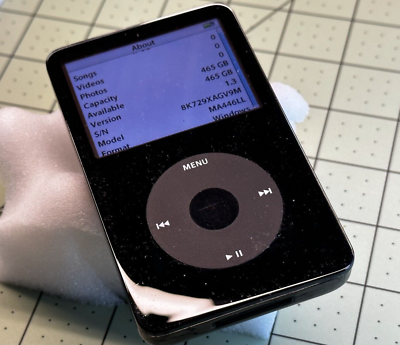 All Black 1TB iPod Video 5.5 Gen w/Wolfson DAC, 3000mah Battery