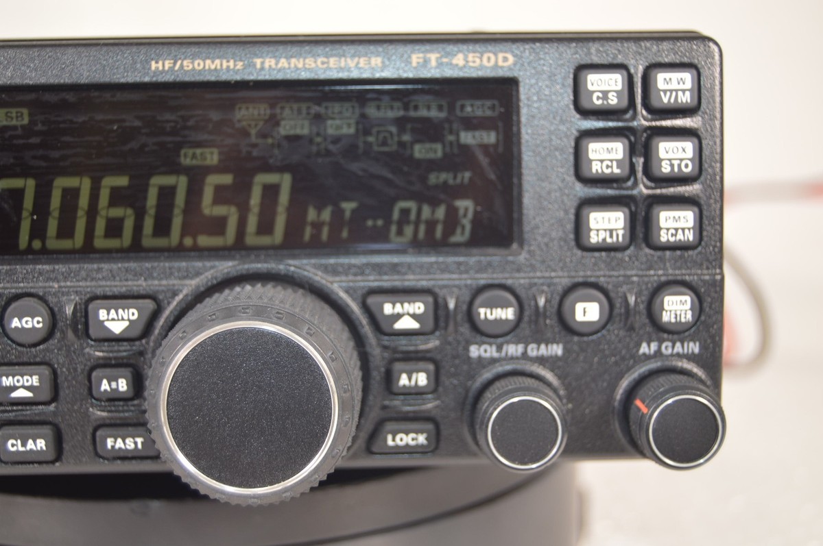Yaesu FT-450D HF/50 MHz 100W All Mode Transceiver Tested W/ Box
