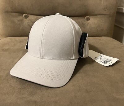 Y-3 ADIDAS YOHJO YAMAMOTO OFF WHITE TALC ZIP POCKETS CAP HAT