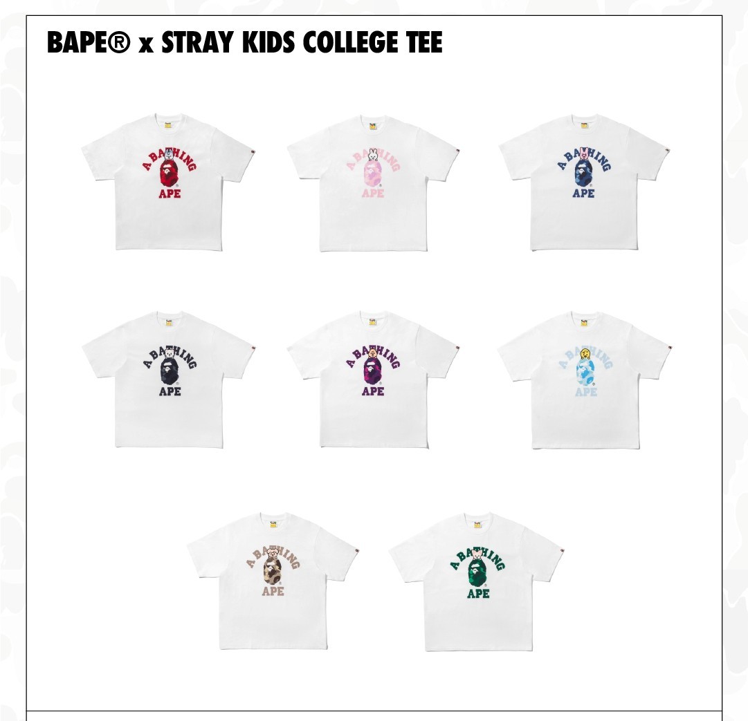 스트레이키즈 [ STRAY KIDS x A BATHING APE ® ] BAPE x SKZ
