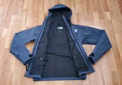 NWT MEN THE NORTH FACE TNF GORE-TEX MOUNTAIN DENIM BLUE GTX JACKET