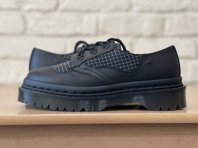 Dr. Martens 1461 EXP Black Bex Grid Ripstop Leather Shoes Women 10