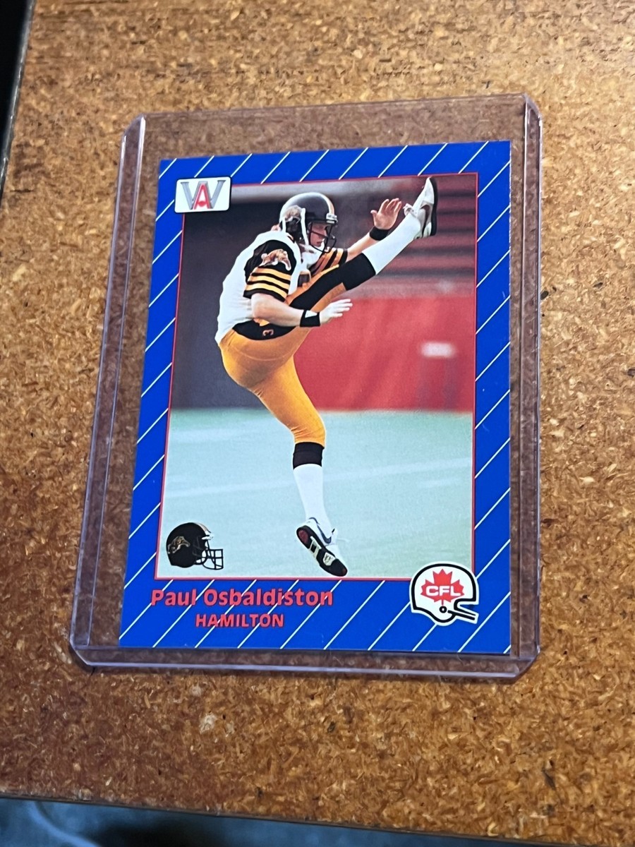 1991 AW Sports CFL Football # 57 Paul Osbaldiston | eBay