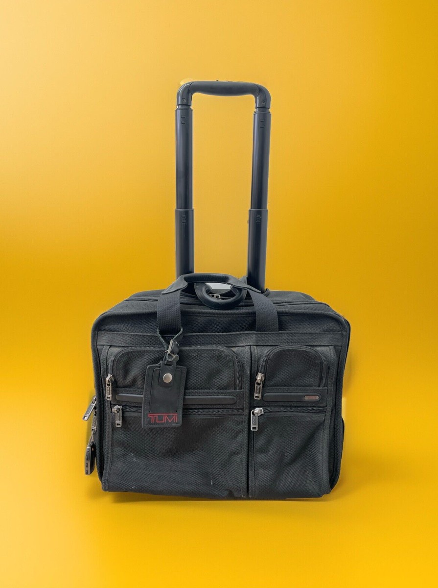 TUMI Alpha Deluxe Wheel Rolling Expandable Carry On 26103D4