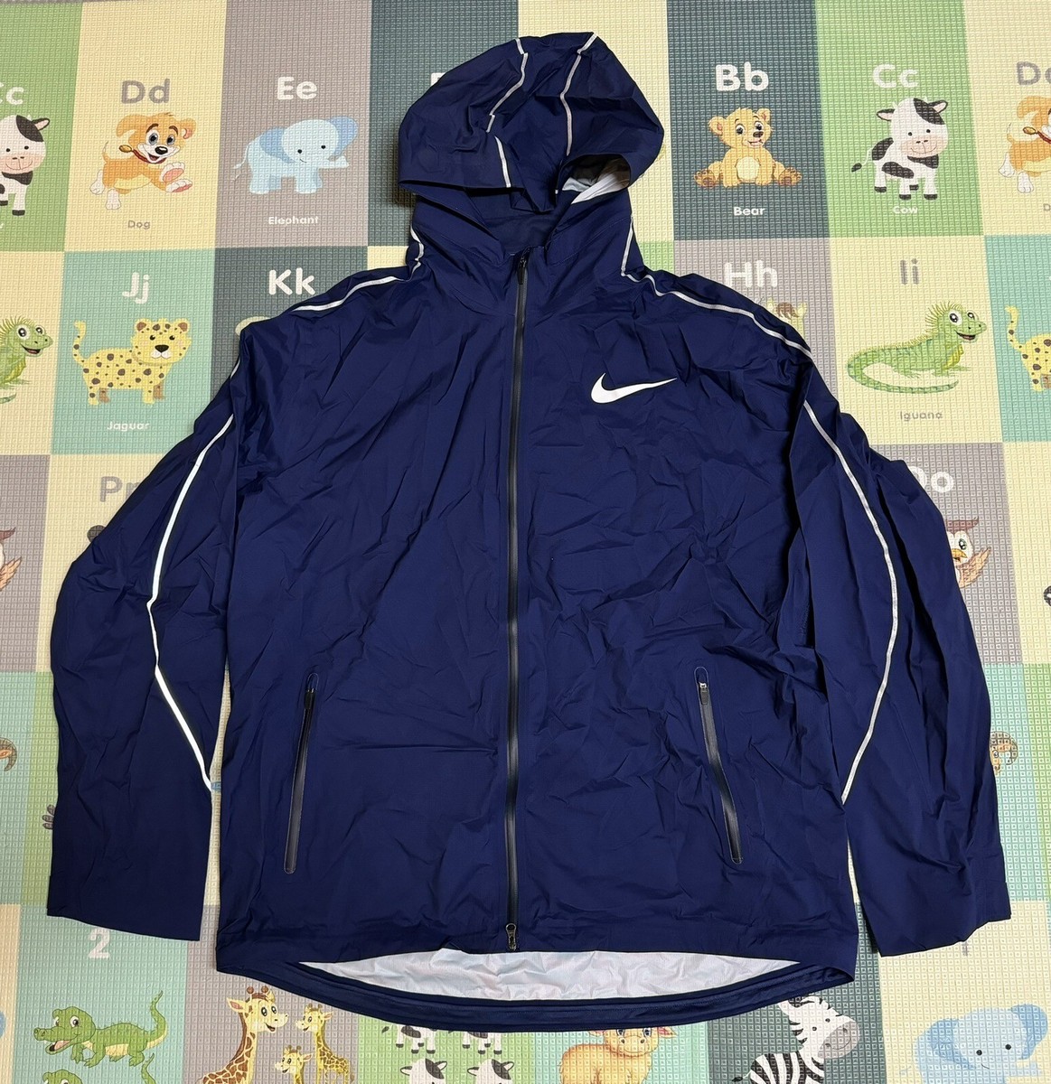 Nike Storm-Fit Pro Elite Rain Jacket & Pant Set Mens Sz XL Navy