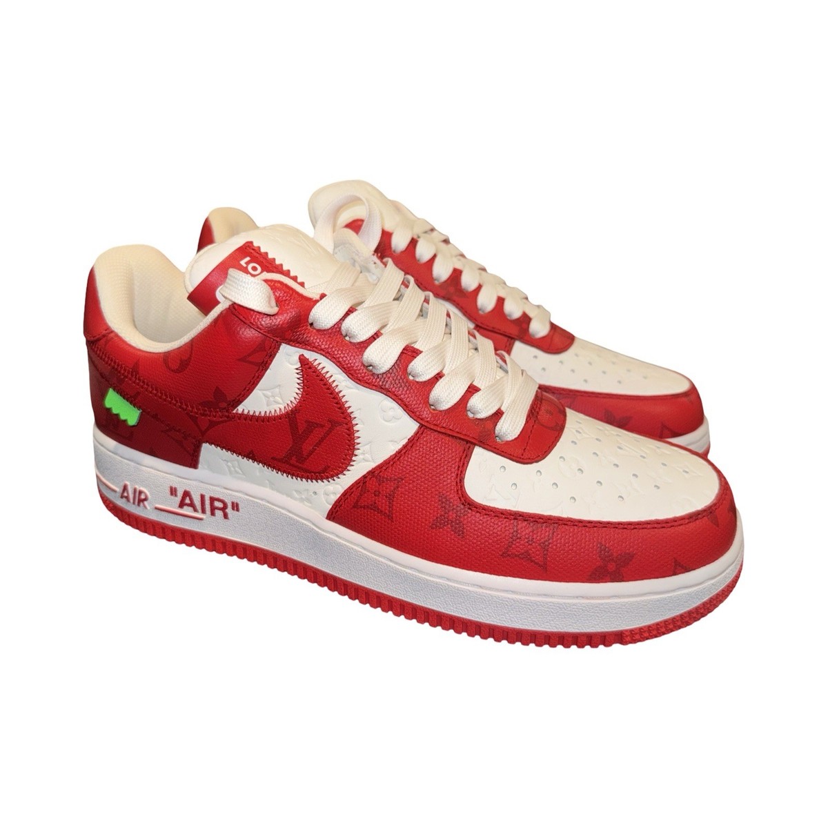 Size 8.5 - Nike Louis Vuitton x Air Force 1 Low White Comet Red