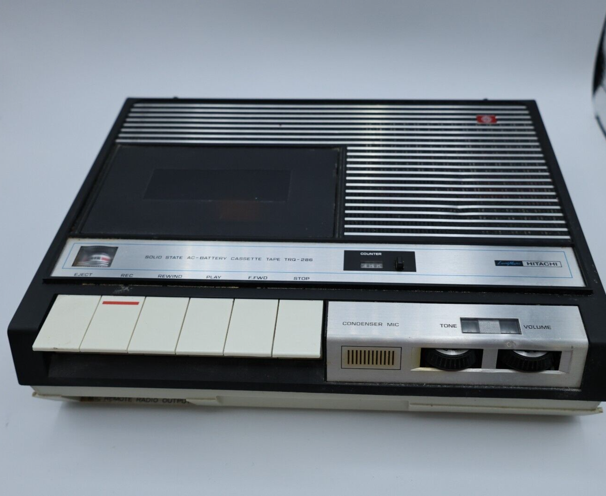 Vintage Hitachi TRQ-286 Cassette Tape Recorder Player - No power