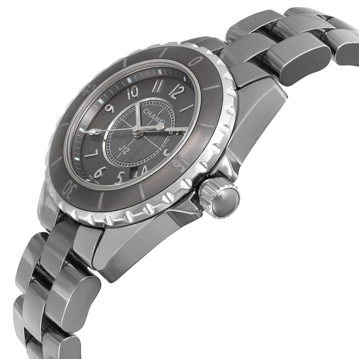 Chanel J12 Chromatic 33mm Titanium Ceramic Grey Dial Ladies Quartz