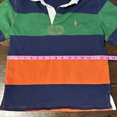 Vintage 90s Polo Ralph Lauren Shirt Rugby Long sleeve Multicolor