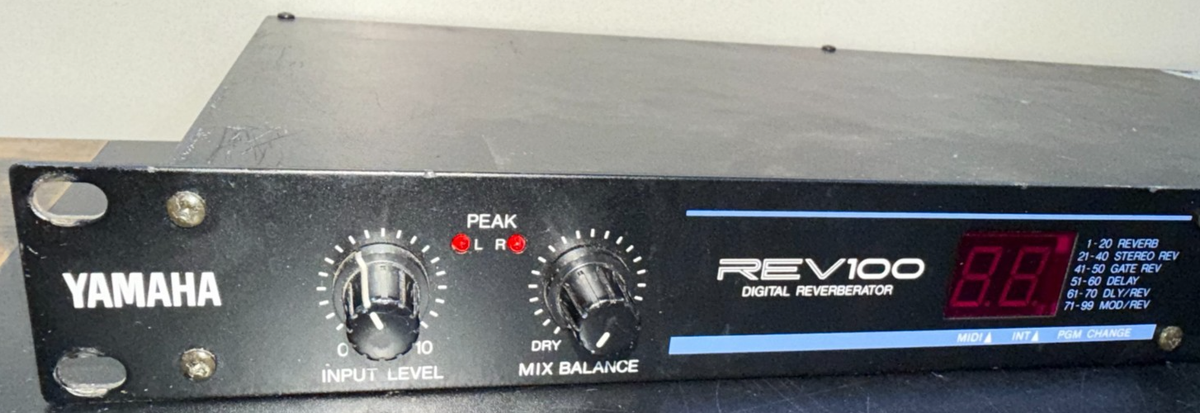 Yamaha REV100 Digital Reverberator With Power Adapter Ao4020247