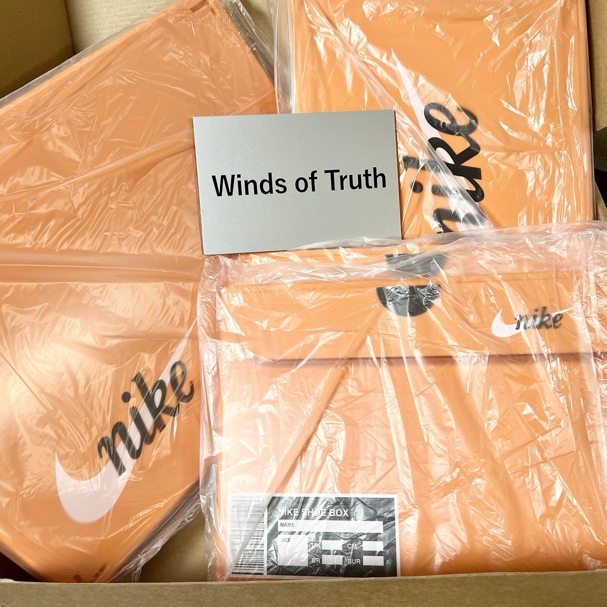 NIKE Orange Shoes Box Limited Edition OG010-801A Collectible