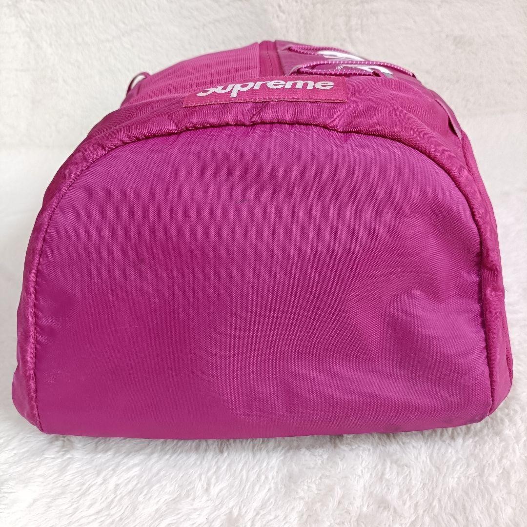 supreme 17SS Backpack CORDURA logo zip color Magenta Pink fashion