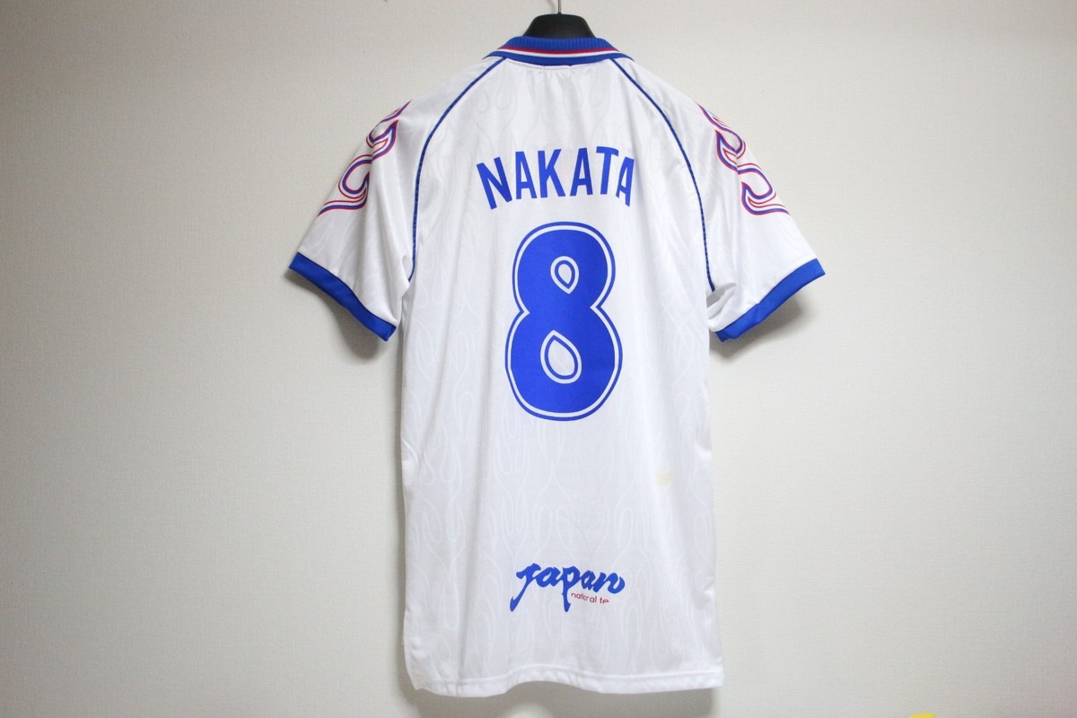 Asics Japan National Team 1998 NAKATA 8 Away Football Shirt Jersey