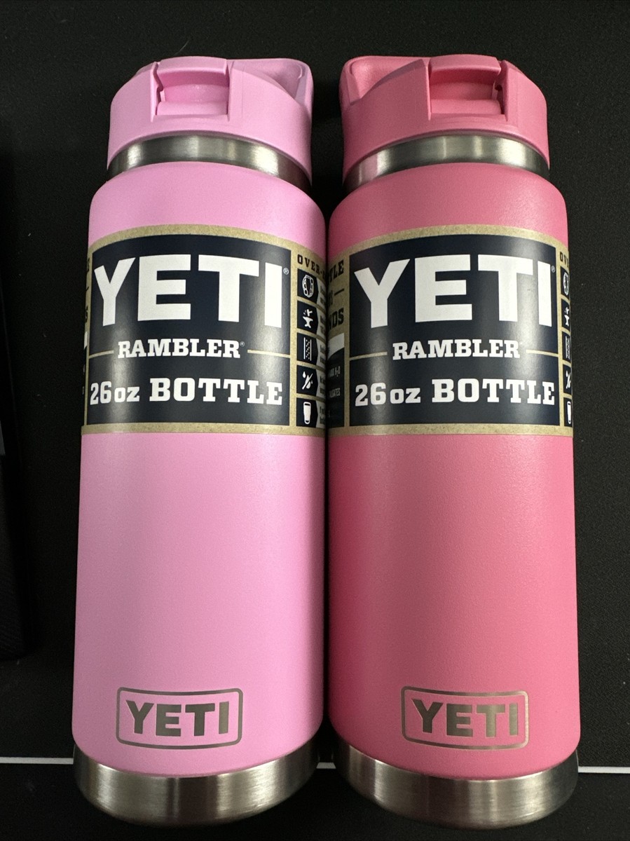 YETI Rambler 26 oz Bottle w/ Color Match Straw cap(1)Power Pink